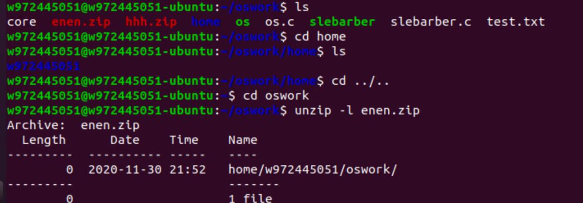 Linux下如何解压ZIP文件到指定目录（使用命令行快速解压ZIP文件，并将文件解压到指定目录中）
