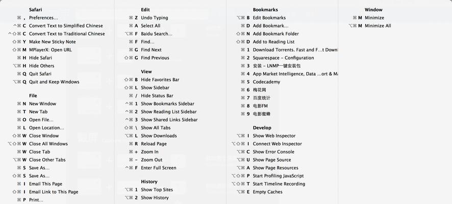 Mac快捷键（掌握这些Mac快捷键）