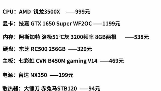 最新台式电脑配置清单大揭秘（全方位解析最佳配置清单）