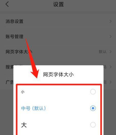 如何调整网页字体大小设置（简单有效的方法）