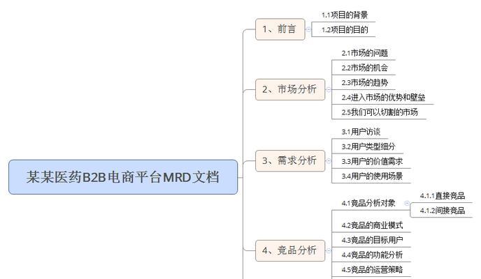 MRD市场需求文档模板分享（提升产品开发效率的利器与指南）