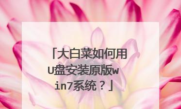 如何使用大白菜安装ISO镜像（大白菜安装ISO镜像的步骤详解）