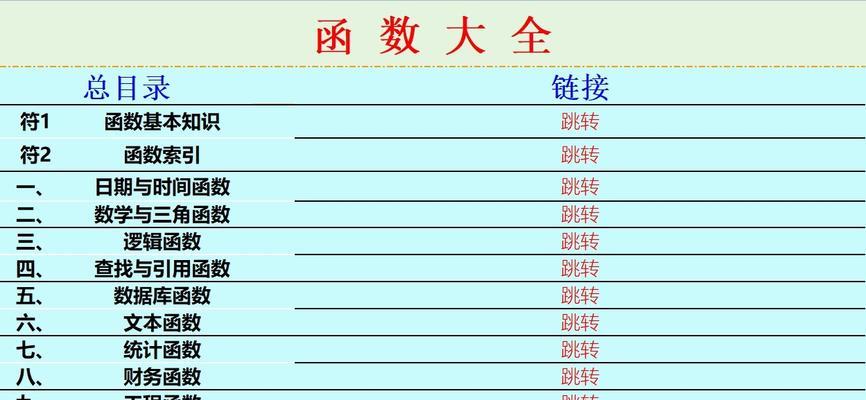 电脑公式表格公式大全包含哪些内容？如何快速查找和应用？