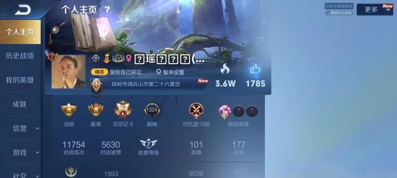 王者荣耀如何设置空白名字？