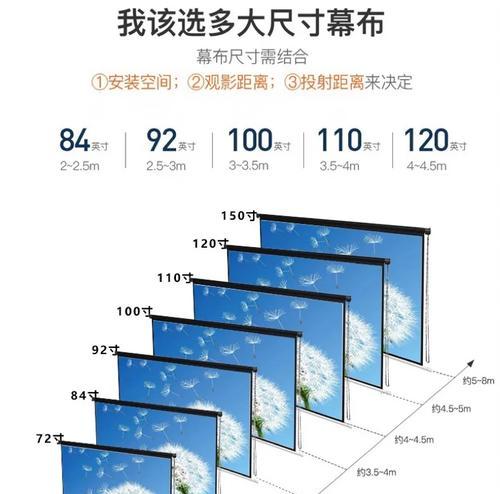 如何选择适合投影仪的幕布尺寸（基于场地和需求选择投影仪幕布尺寸）