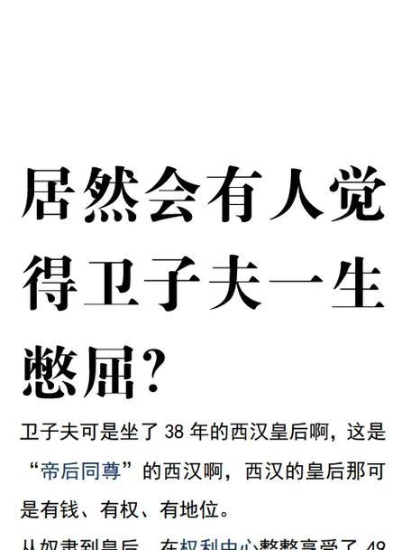 权力斗争与冤情宰相——以卫子夫之死为中心探析春秋时代政治（历史重演）
