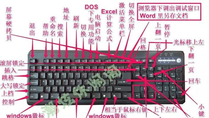 笔记本键盘功能介绍图解（掌握笔记本键盘常用功能）
